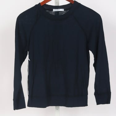 Supima Slub Sweatshirt Tee - New Navy