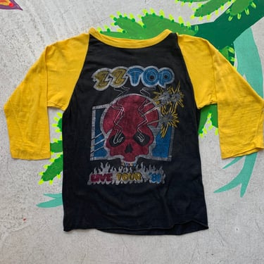 1981 ZZ Top tour raglan