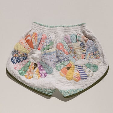 Carleen Quilt Track Shorts - Dresden Plate