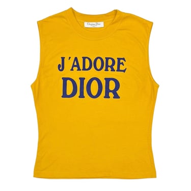 J’Adore Dior Yellow Logo Tank
