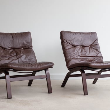 Two Farstrup Mid Century Danish Modern Lounge Chairs 