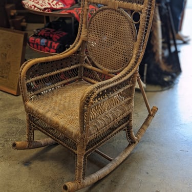 Antique Victorian Childrens Rocking Chair