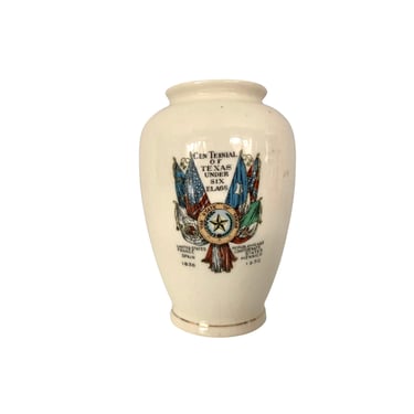 Texas Centennial Ceramic Vase 