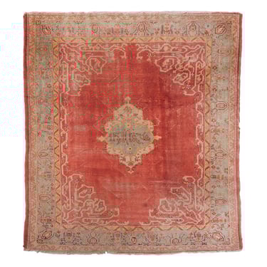 Antique Turkish Ghiordes Rug | 10' 11&quot; x 8' 7&quot;