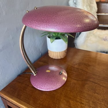 Mid Century Bauhaus German Saucer Desk Lamp