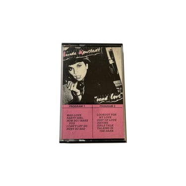 Vintage Linda Ronstadt Cassette Mad Love
