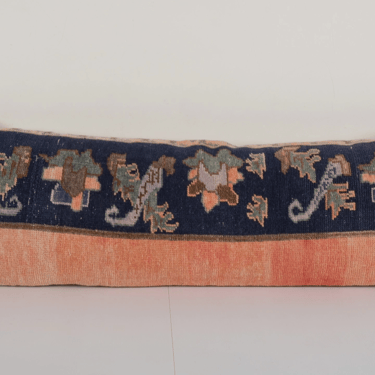 Extra Long Turkish Carpet Pillow Cover, Anatolian Rug  | 14"" x 40""