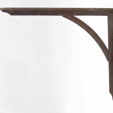 Vintage 12 x 10 in. Black Steel Shelf Bracket