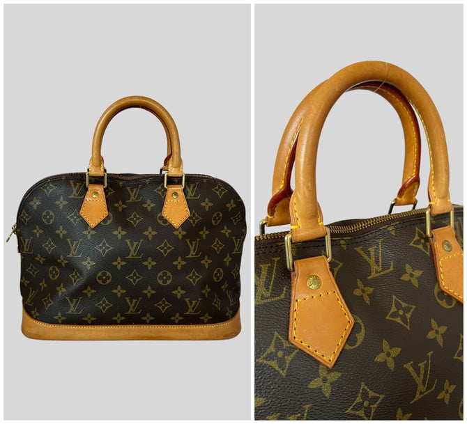 Louis Vuitton - Alma BB Leather Bag - Black – Shop It