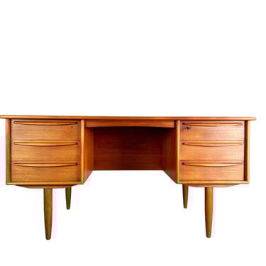 Original Midcentury Desk Falster Svend Å. Madsen Teak 