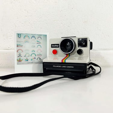 Vintage Polaroid Land Camera OneStep SX-70 Instant Film Photography Tested Working Photographer Birthday Gift Time Zero Rainbow 1970s 