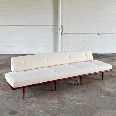 1960s Extra Long Cane Sofa