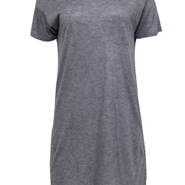 T by Alexander Wang - Grey Short Sleeve T-Shirt Dress Sz S