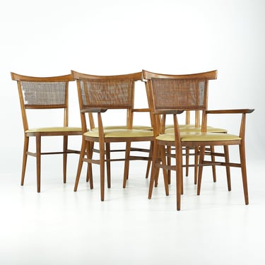 Paul McCobb for Winchendon Mid Century Cane Backed Dining Chairs - Set of 6 - mcm 