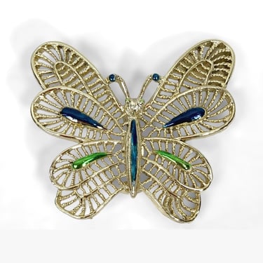 VINTAGE 50s Gold Butterfly Brooch by Gerry's | 1950s MCM Bug Jewelry Pin | Gifting Idea VFG 
