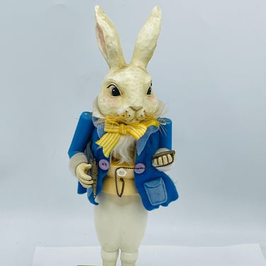 Lillian Vernon nutcracker  White Rabbit character from Alice in Wonderland Nice collectible Easter Decoration 