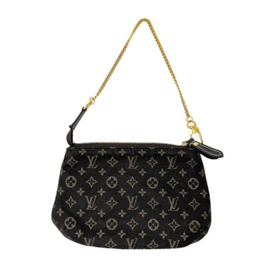 Louis Vuitton Mini Black Denim Shoulder Bag