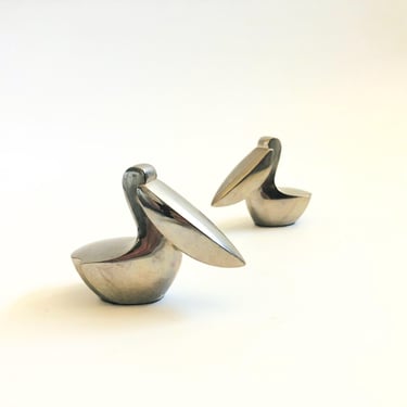 Dansk Pelican Figurine by Gunner Cyren - 1970s Silver Plated 