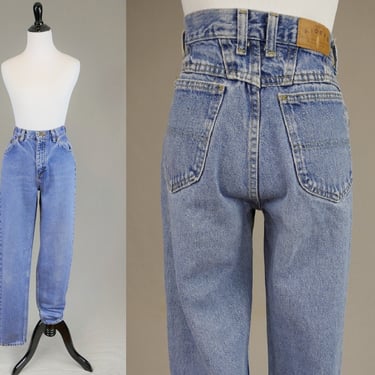 90s Lee Riders Jeans - 28 waist - Blue Denim Pants - High Rise Waist - Vintage 1990s - 34" inseam Tall Long 