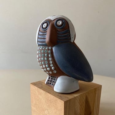 Unique Susana Espinosa Owl Bird Vintage Puerto Rico Art Pottery Mid Century Casa Candina Ceramic Studio Rare Plate 