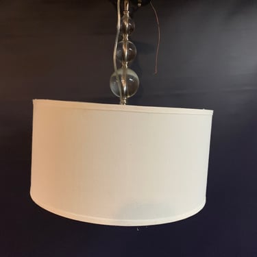 Contemporary 3 bulb pendant light fixture, 18” diameter