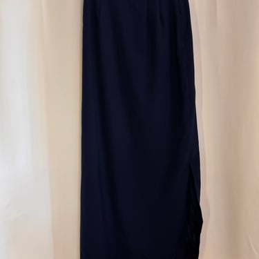 1990s US Air Force Long Blue Mess Skirt