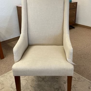 Side Chair<br />Fabric Upholstery<br />Linen Color<br />L 24 x W 23 X H 42