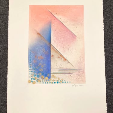 Kati Roberts Original Monotype Modern Abstract Art Print Artist Signed (Print A) 