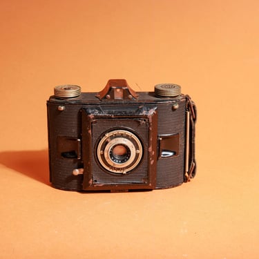 Vintage 30s Black Agfa ANSCO Corporation Anastigmat f6.3 Film Decor Prop Collectable Camera 