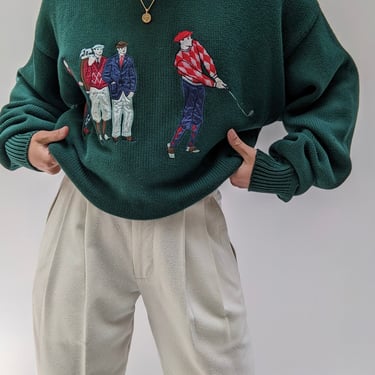 Favorite Golf Embroidered Sweater