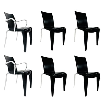 #1288 Set of 6 Louis 20 Dining Chairs by Philippe Starck for Vitra