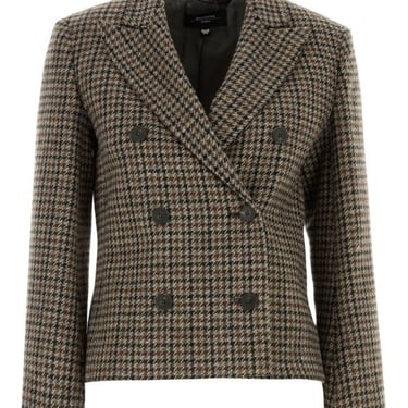 Weekend Max Mara Woman Embroidered Houndstooth Nausica Blazer