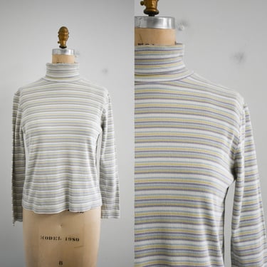 1970s/80s Pastel Striped Turtleneck 