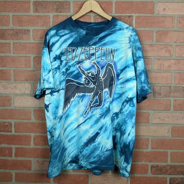 Vintage 80s / 90s Led Zeppelin Icarus ORIGINAL Tie Dyed Tee - Extra Large 