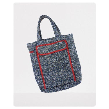 vintage 70's knitting tote bag (Size: OS)