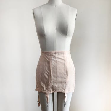 Pink Woven Girdle - 1950s 