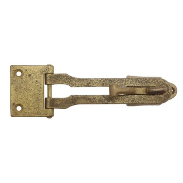 Vintage 7.75 in. Brass Plated Cast Iron Latch