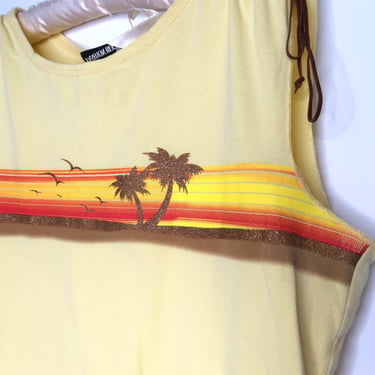 2000s Vintage Palm Tree Tank Top