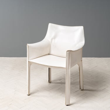 Mario Bellini White Cab Chair