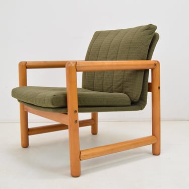 Mid-century Armchair,Czechoslovakia, 1970's / Wooden Vintage Armchair / Vintage Seating / Lounge Chair 