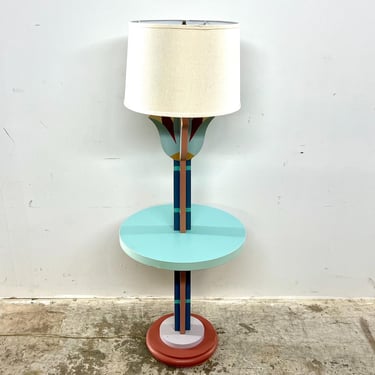 Vintage 1990 Michael Graves Princess Floor Lamp Table for Disney Swan Hotel 