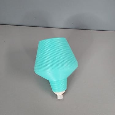 Vintage New Old Stock Plastic Retro Lamp Shade with Light Socket 