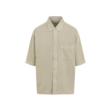 Lemaire Short Sleeves Denim Shirt Men