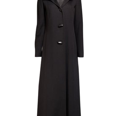 Cinzia Rocca - Black Wool Long Coat Sz 8