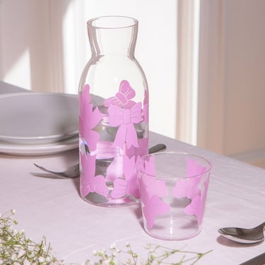 Bow Glass and Carafe Set