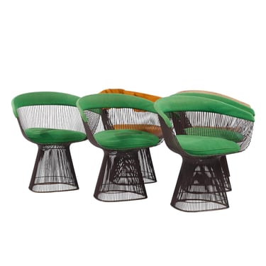 Warren Platner for Knoll Mid Century Bronze Dining Chairs - Set of 6 - mcm 