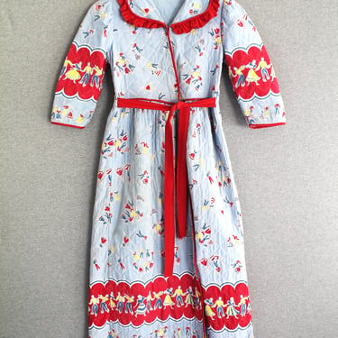 1940s - Sally Slumper Party - Housecoat - Robe - Quilted - Wrap 