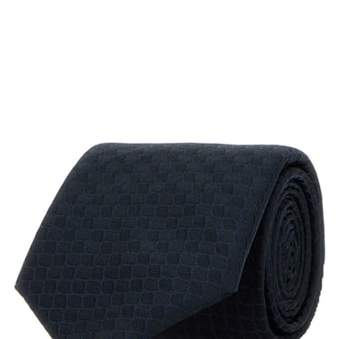 Boss Men Embroidered Silk Tie
