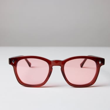 New York Eye_rish, Castlerock. Garnet Red Frame with Pink Lenses 