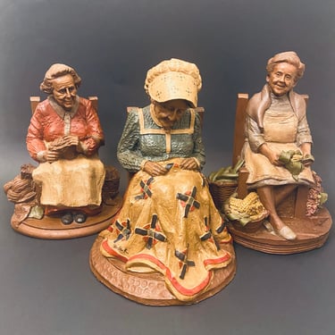 Vintage -Tom Clark- 1986- Set Of 3- Sculpture 